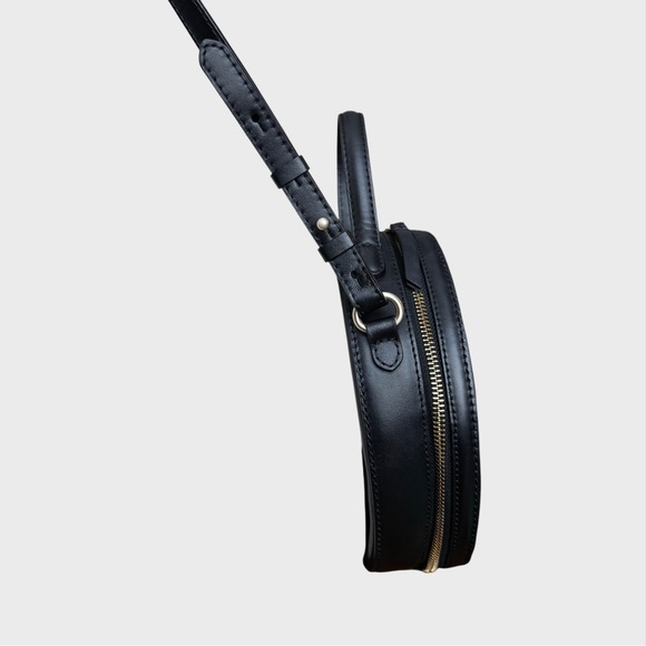 Radley London Black Round Paper Mill Road Zip Crossbody bag Corporate Goth - Picture 4 of 12